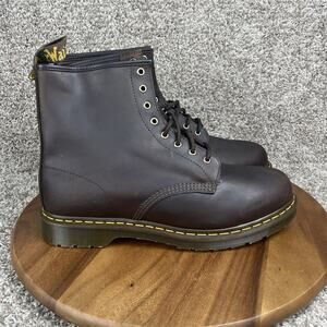 NEW Dr. Martens Crazy Horse Boots Mens Size 14 Dark Brown Leather 8 Eye 1460 Doc